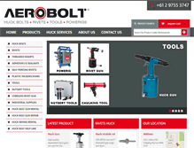 Tablet Screenshot of aerobolt.com.au